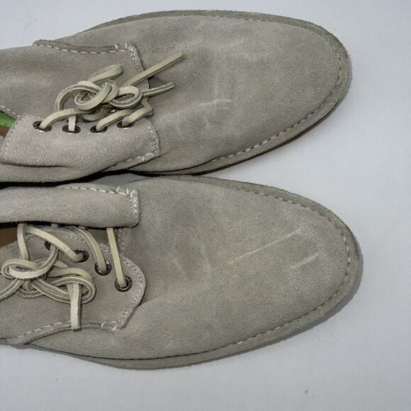 Sperry Top Sider Mens Lace Up Oxford Shoes Size 10 Light Beige Suede STS10717 main image 5